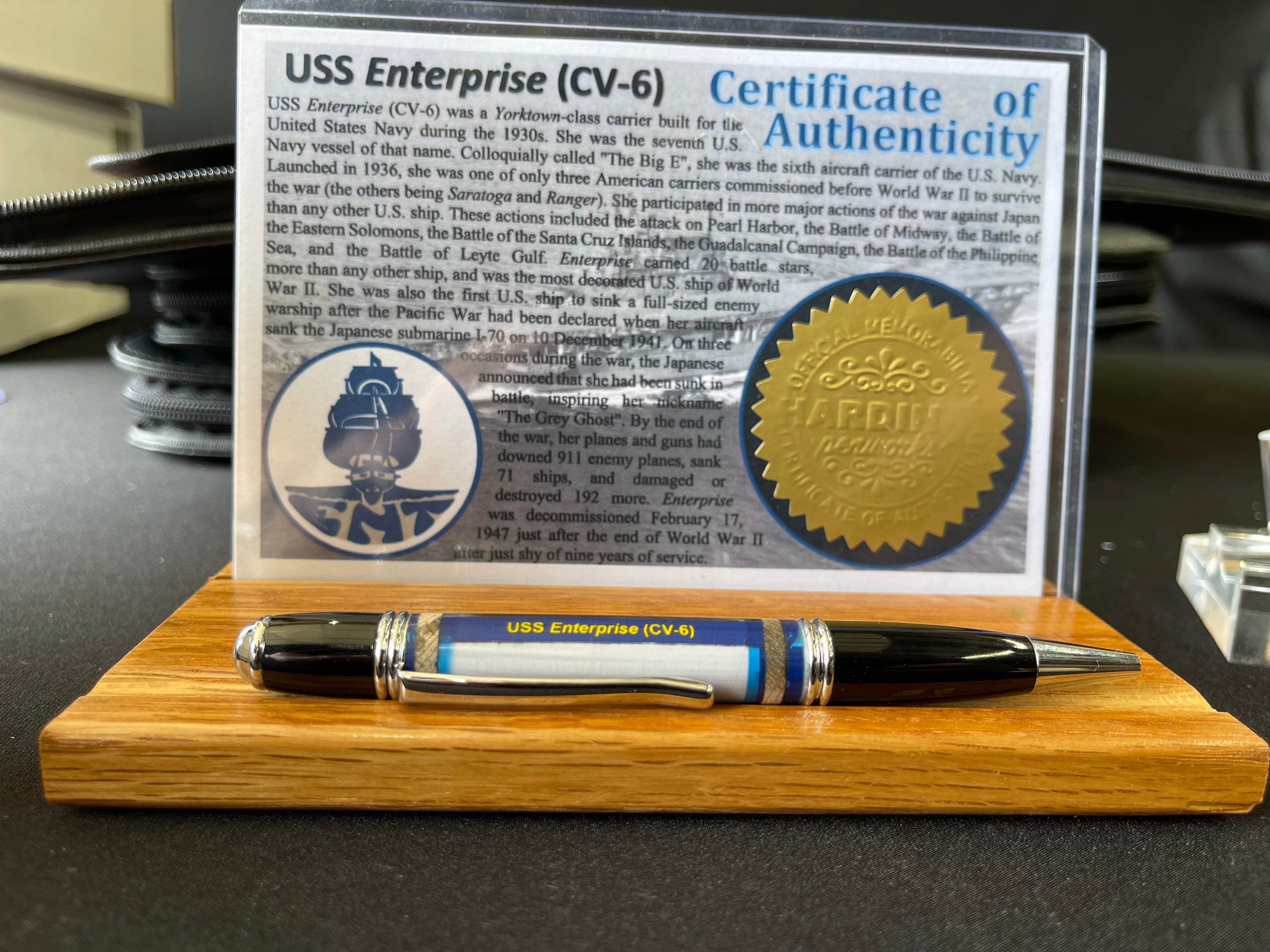 USS Enterprise twist pen