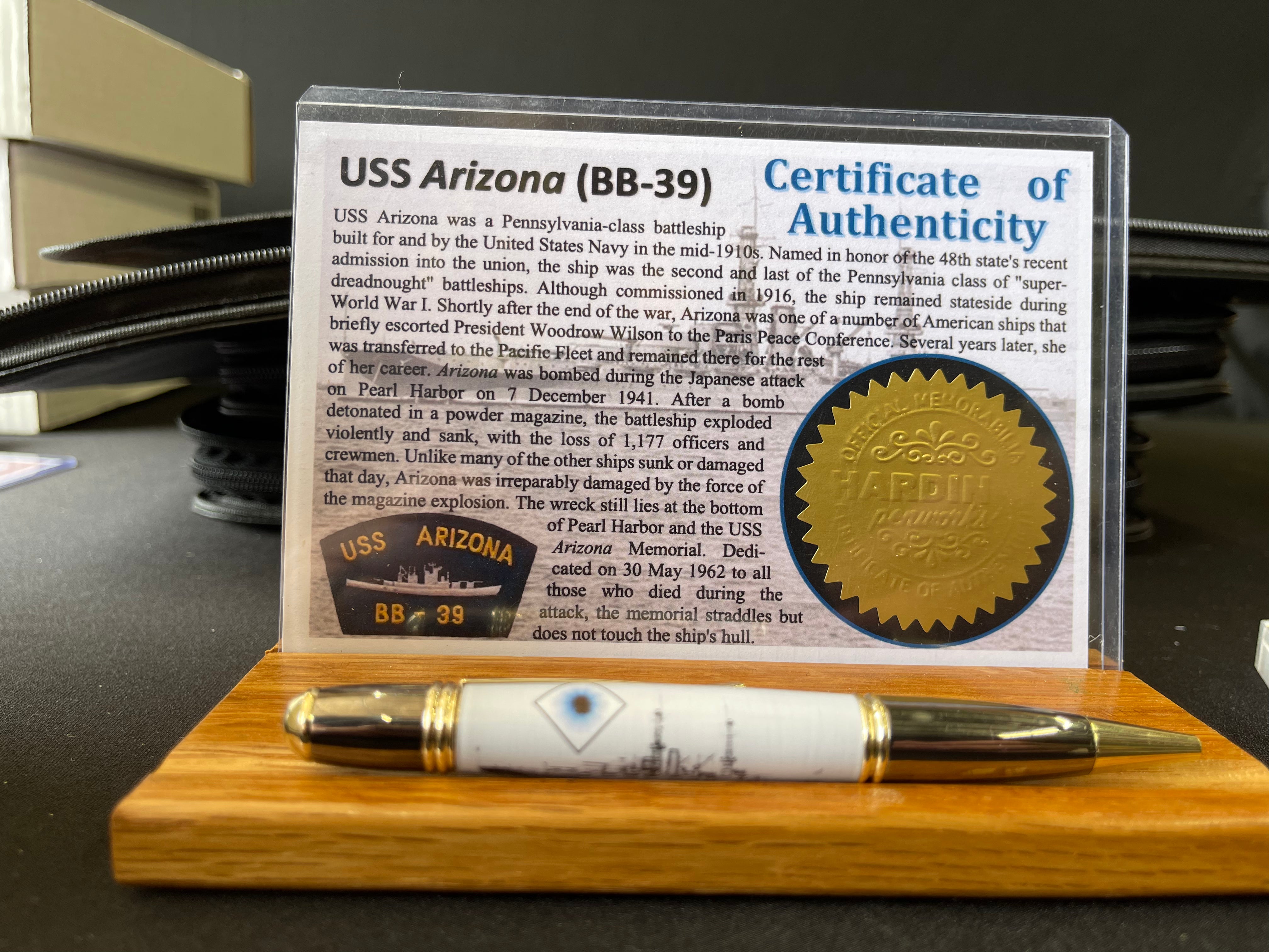 USS Arizona twist pen