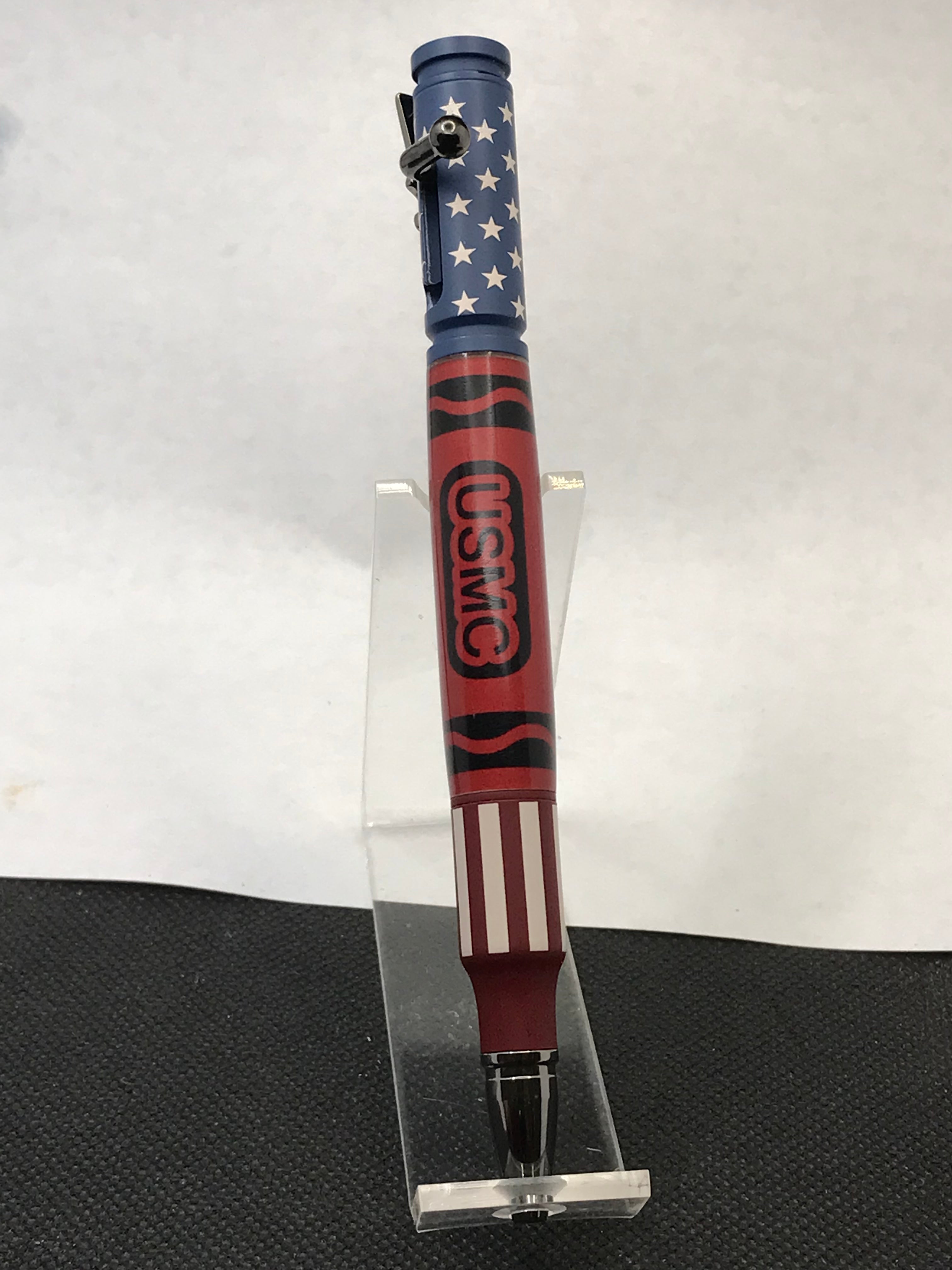 USMC red crayon pen